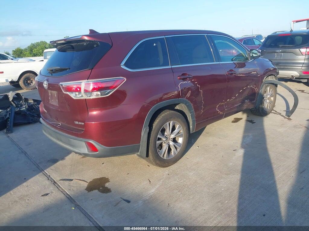 5TDBKRFH5GS241449 2016 TOYOTA HIGHLANDER photo no. 4