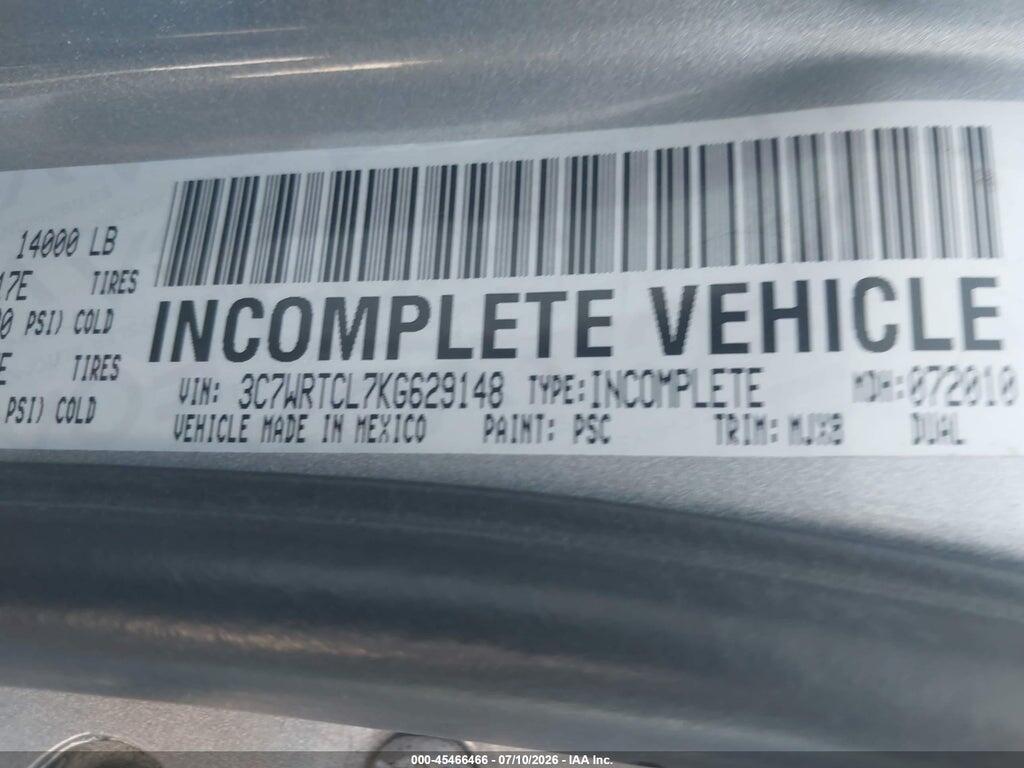3C7WRTCL7KG629148 2019 RAM 3500 CHASSIS photo no. 8