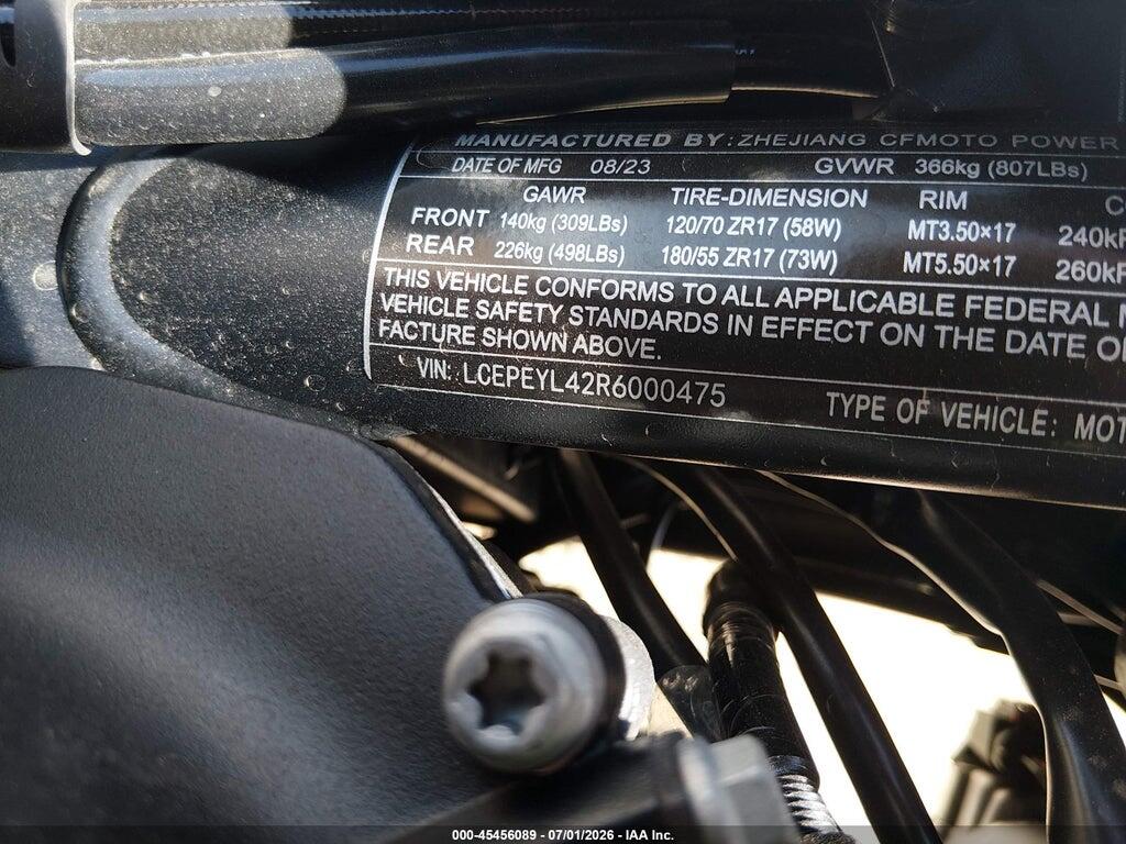 LCEPEYL42R6000475 2024 CF MOTO 800NK photo no. 10