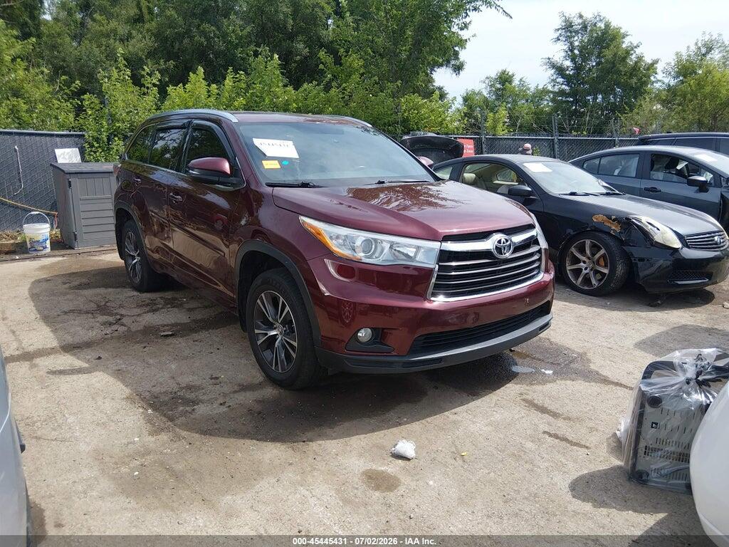 5TDJKRFH0GS324766 2016 TOYOTA HIGHLANDER photo no. 1