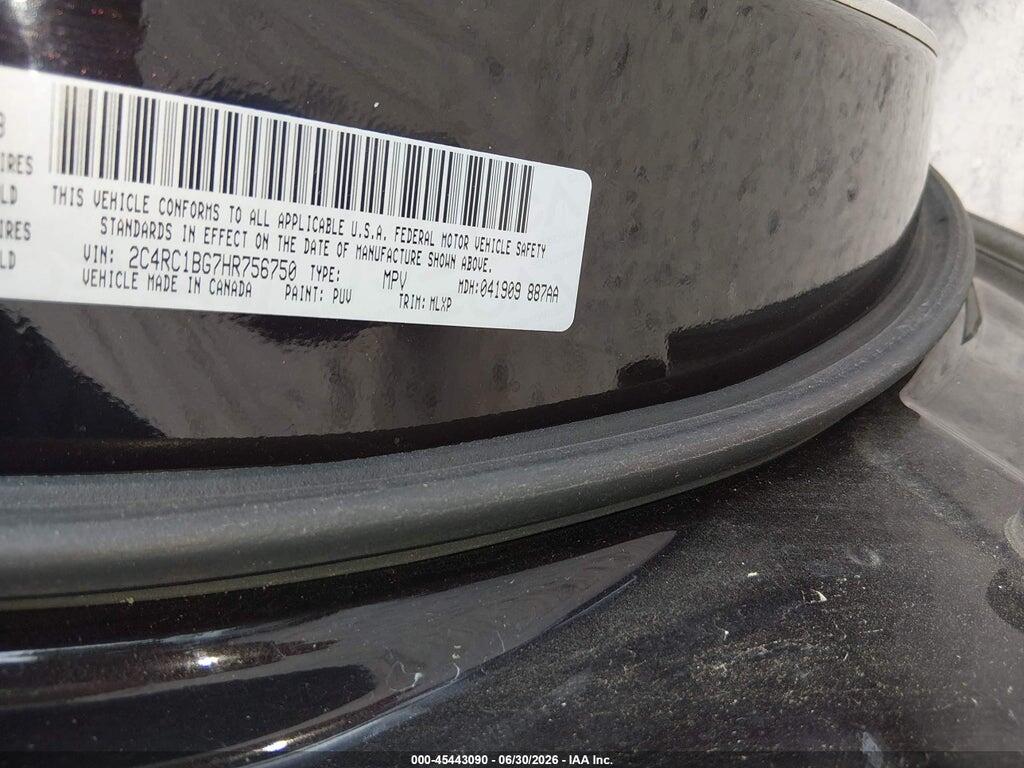 2C4RC1BG7HR756750 2017 CHRYSLER PACIFICA photo no. 9
