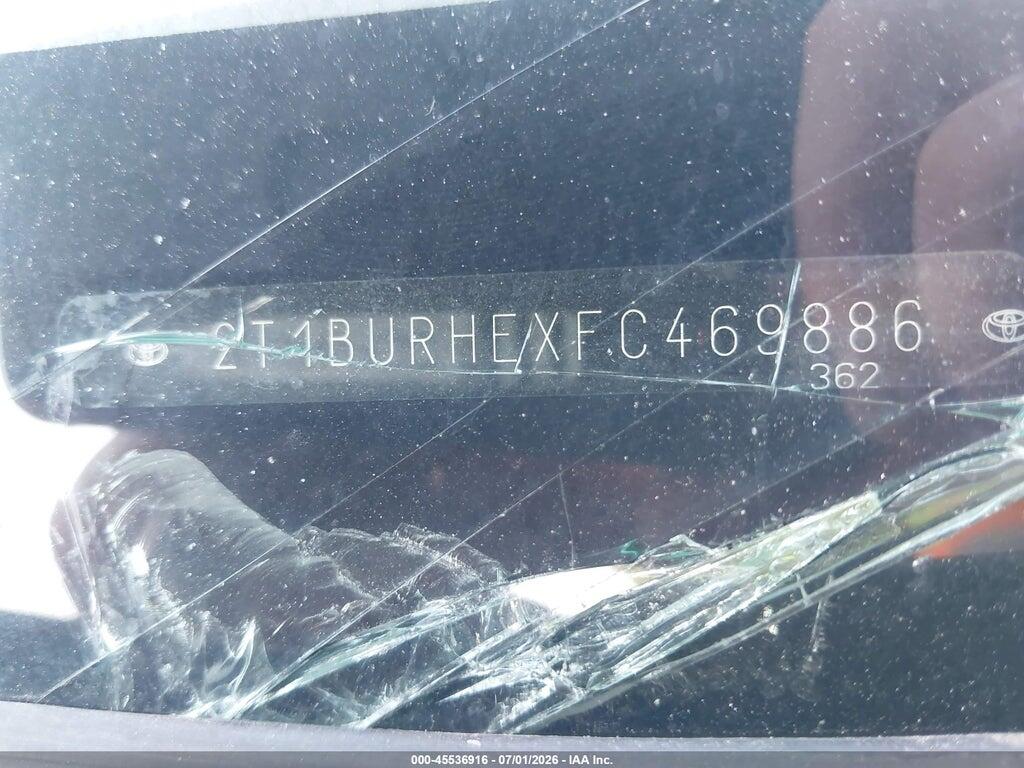 2T1BURHEXFC469886 2015 TOYOTA COROLLA photo no. 9