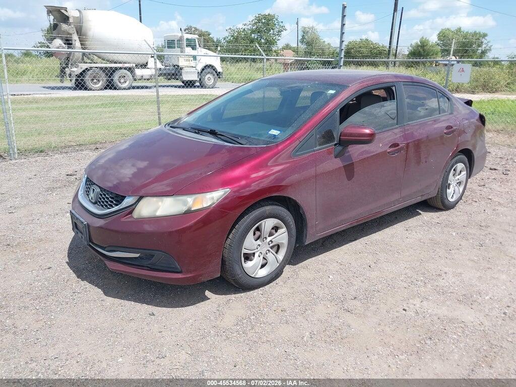2HGFB2F51EH503107 2014 HONDA CIVIC photo no. 2