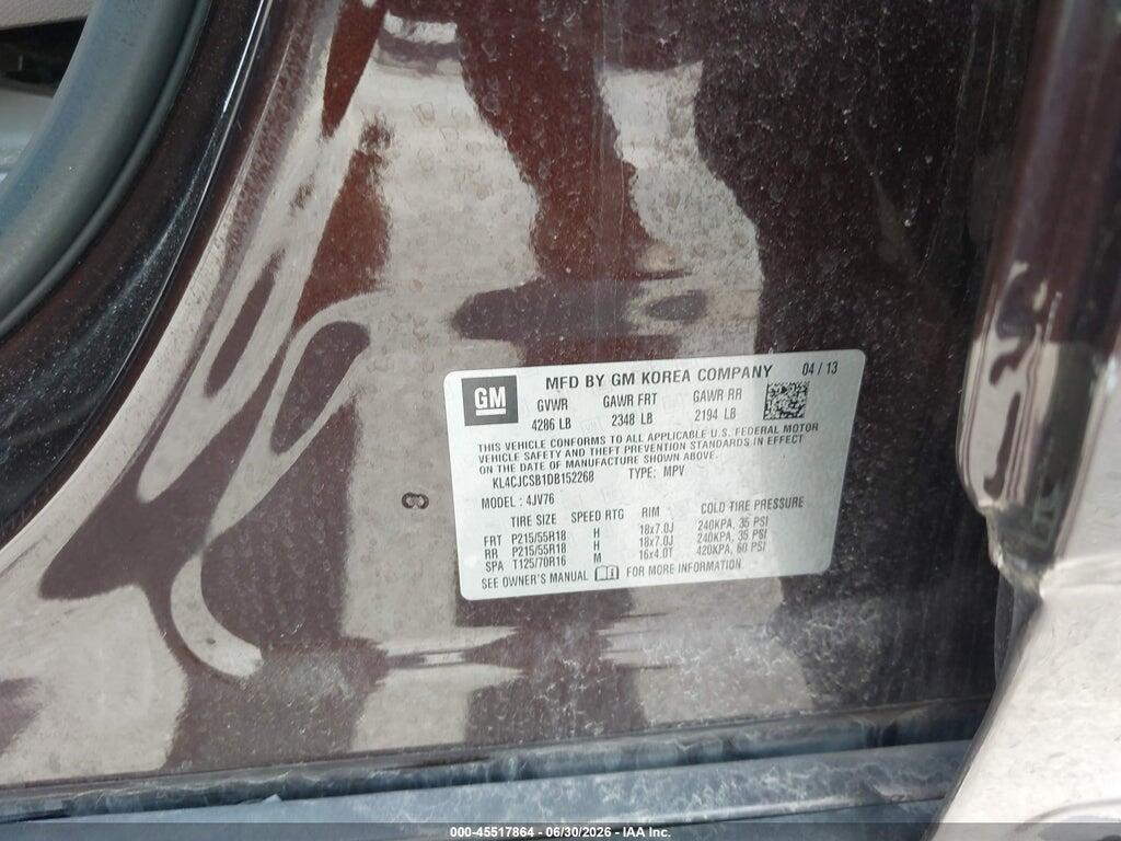 KL4CJCSB1DB152268 2013 BUICK ENCORE photo no. 9