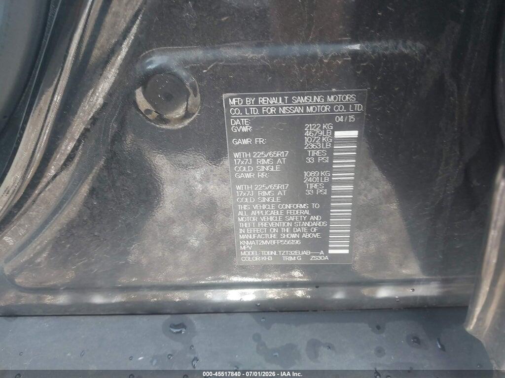 KNMAT2MV8FP556196 2015 NISSAN ROGUE photo no. 9