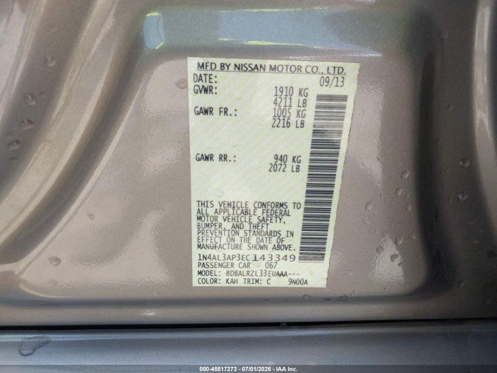 1N4AL3AP3EC143349 2014 NISSAN ALTIMA photo no. 9