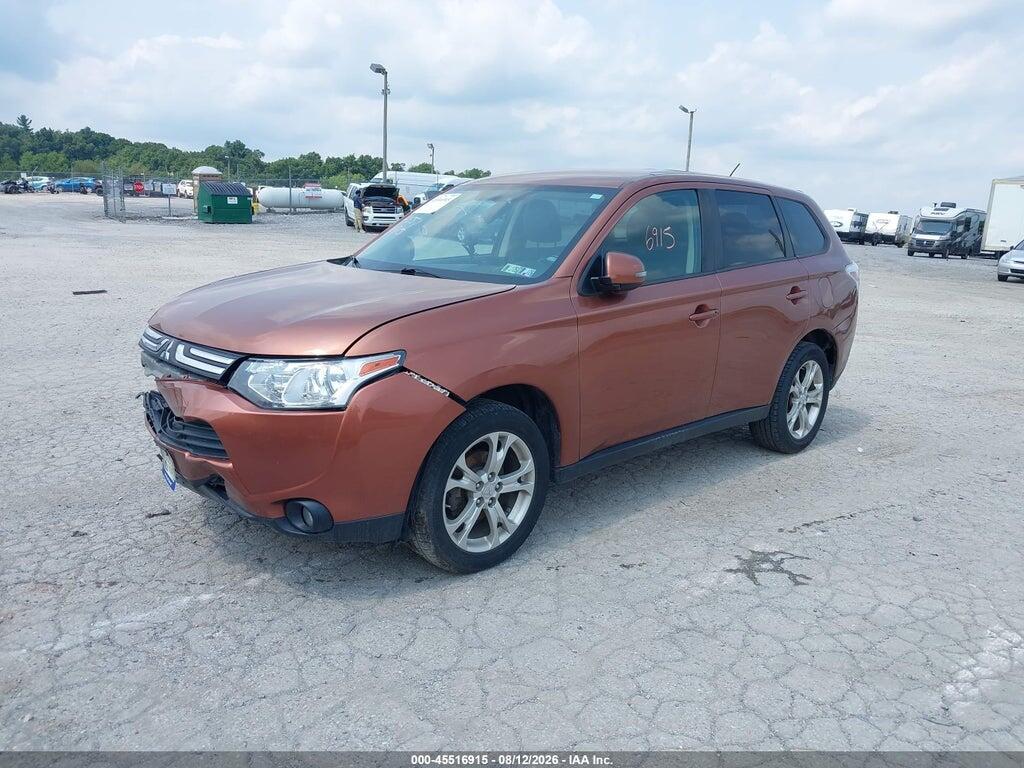 JA4AD3A39EZ009523 2014 MITSUBISHI OUTLANDER photo no. 2