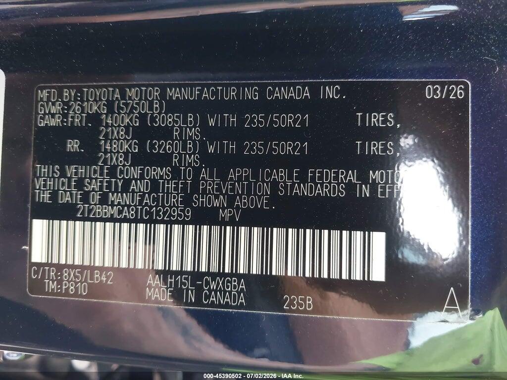 2T2BBMCA8TC132959 2026 LEXUS RX 350H photo no. 9
