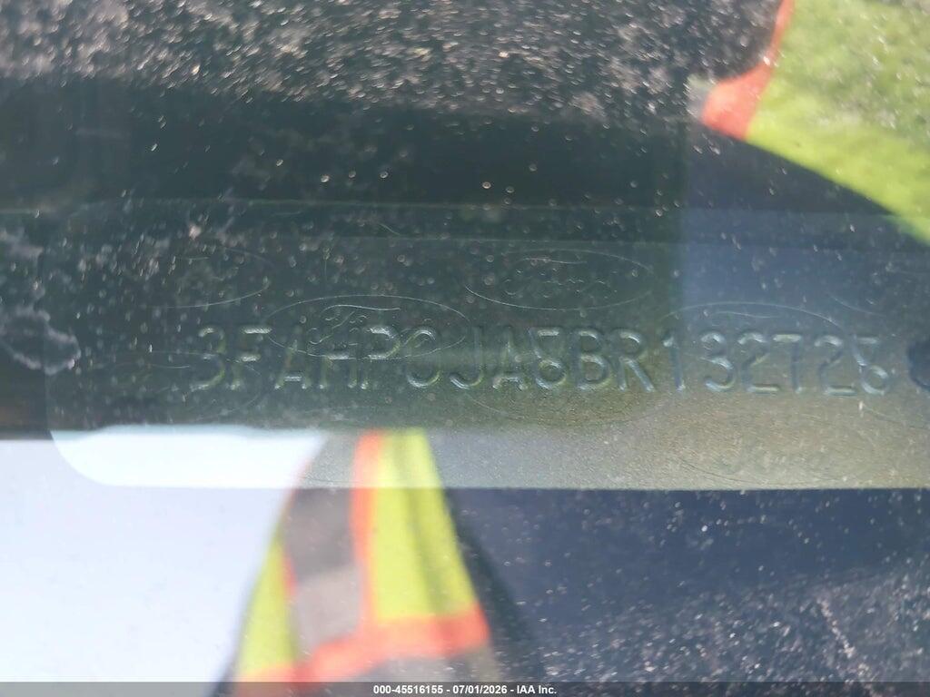 3FAHP0JA8BR132728 2011 FORD FUSION photo no. 9