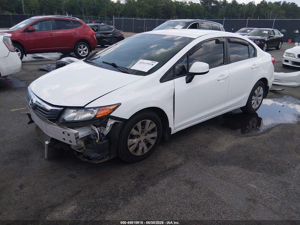 19XFB2F51CE103670 2012 HONDA CIVIC photo no. 2
