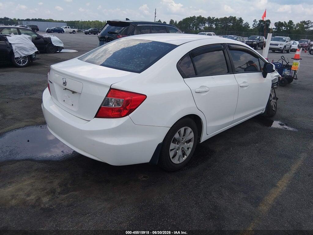19XFB2F51CE103670 2012 HONDA CIVIC photo no. 4