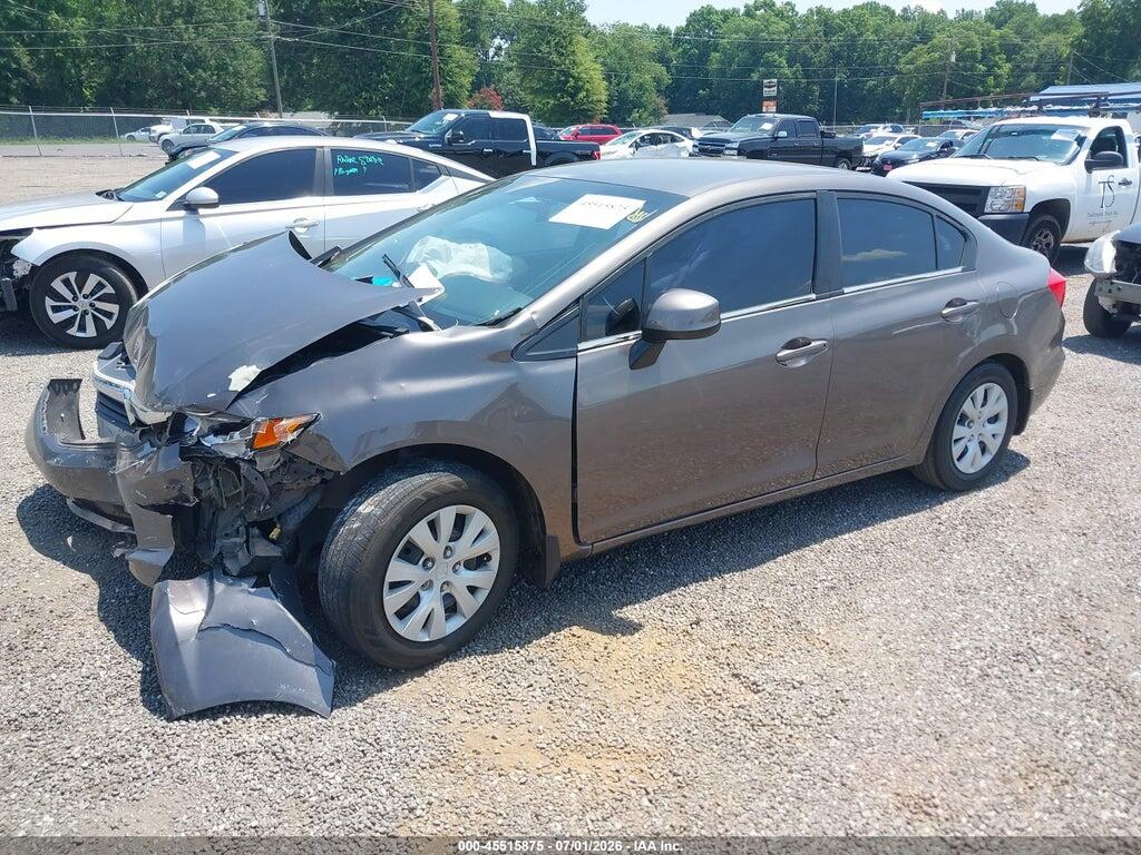 2HGFB2F51CH566138 2012 HONDA CIVIC photo no. 2