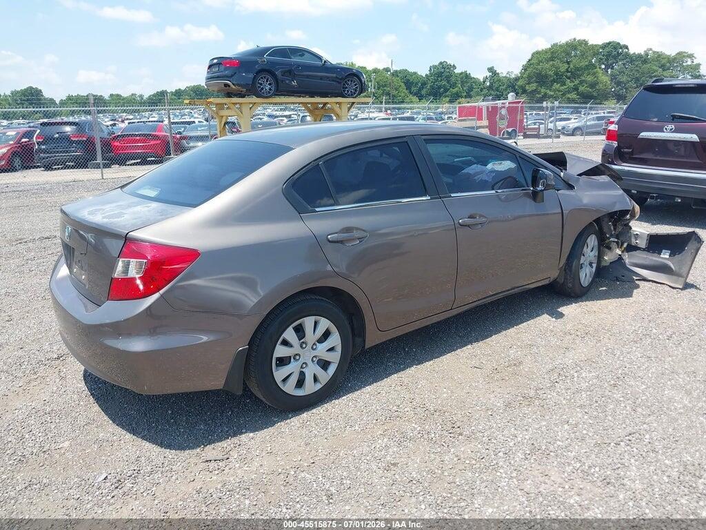 2HGFB2F51CH566138 2012 HONDA CIVIC photo no. 4