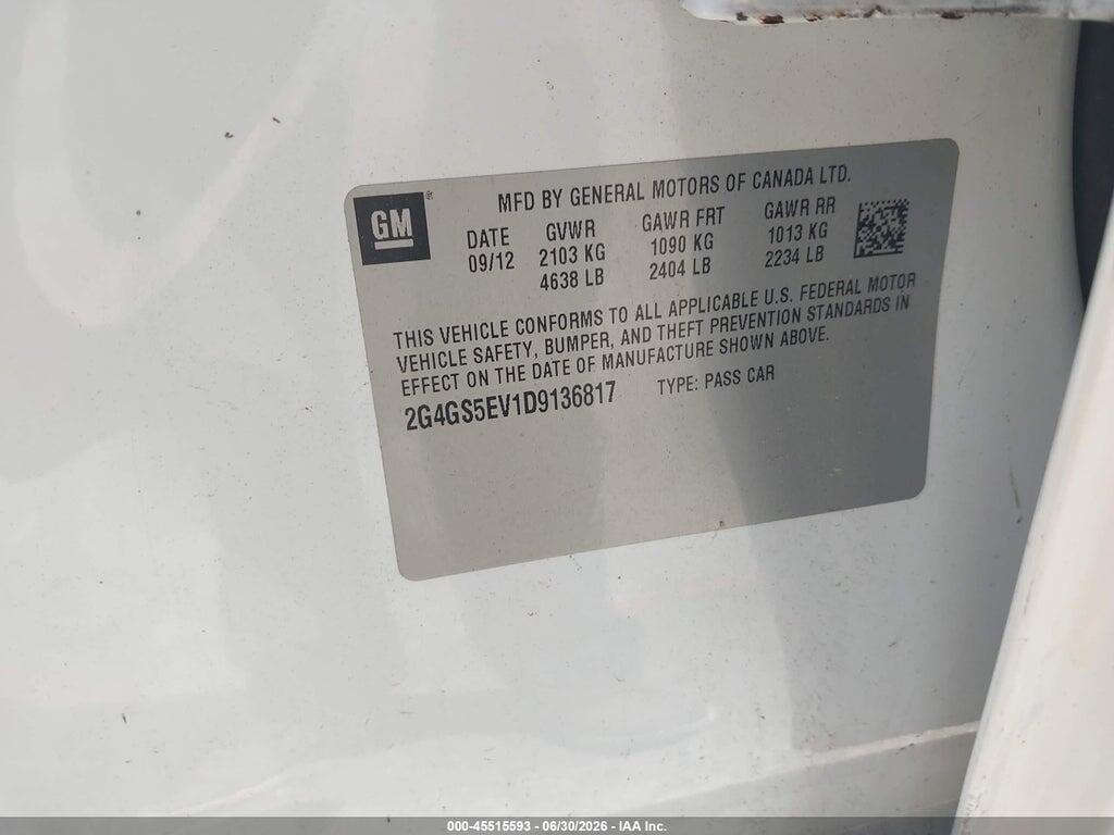 2G4GS5EV1D9136817 2013 BUICK REGAL photo no. 9