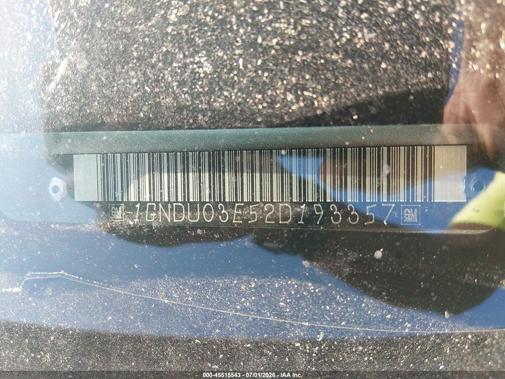 1GNDU03E52D193357 2002 CHEVROLET VENTURE photo no. 9