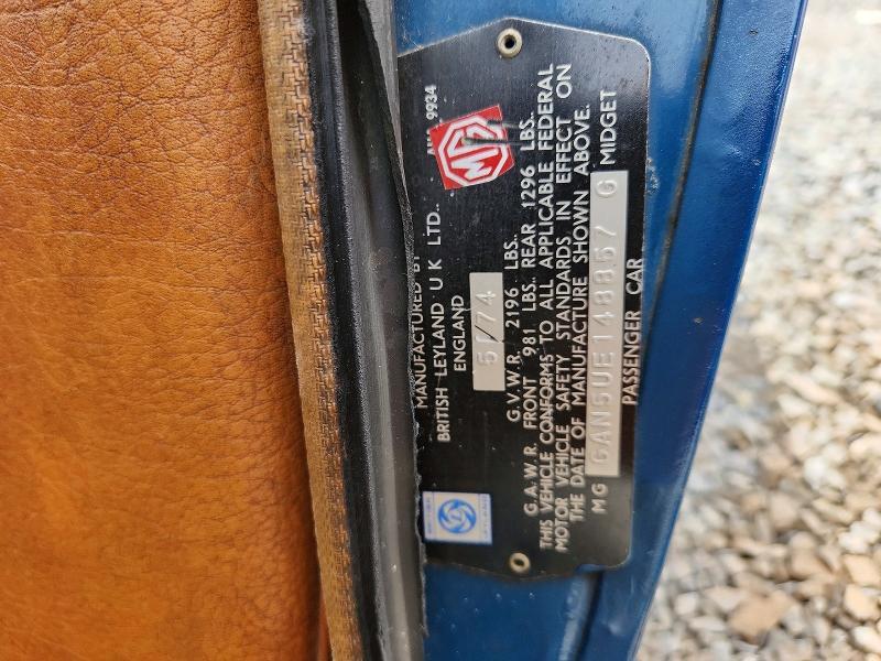 1974 MG MIDGET — Фото 12 из 12
