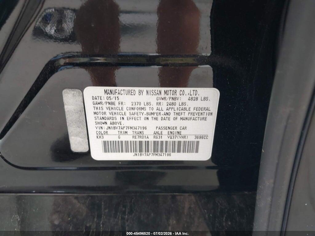 JN1BV7AP7FM347196 2015 INFINITI Q50 photo no. 9