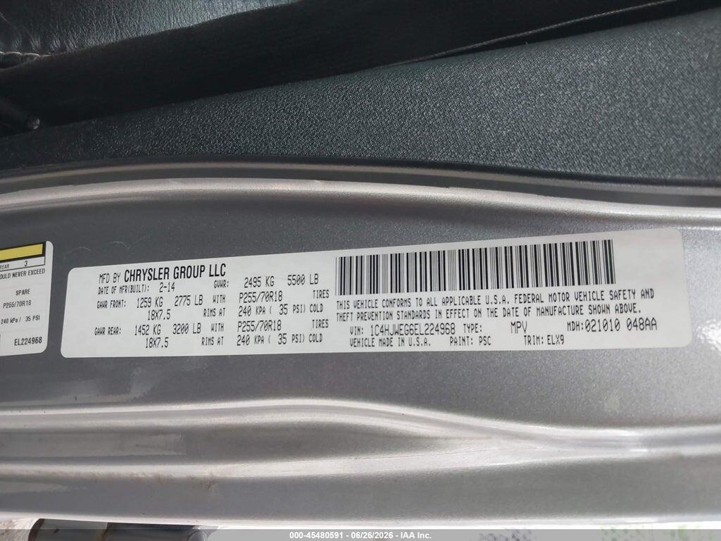 1C4HJWEG6EL224968 2014 JEEP WRANGLER UNLIMITED photo no. 9