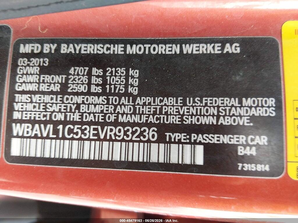 WBAVL1C53EVR93236 2014 BMW X1 photo no. 9
