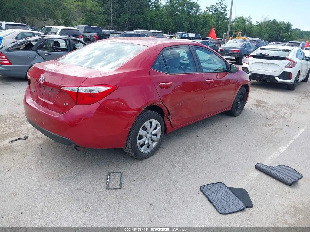 2T1BURHE0FC437982 2015 TOYOTA COROLLA photo no. 4