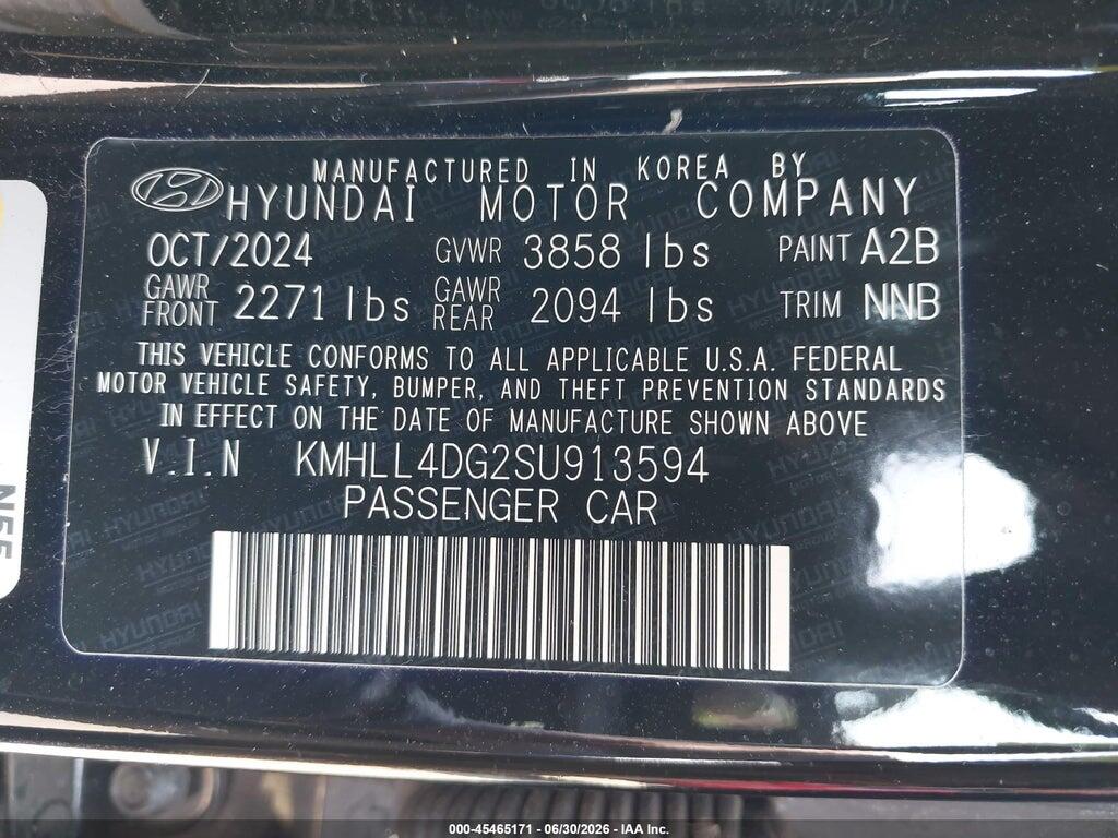 KMHLL4DG2SU913594 2025 HYUNDAI ELANTRA photo no. 9