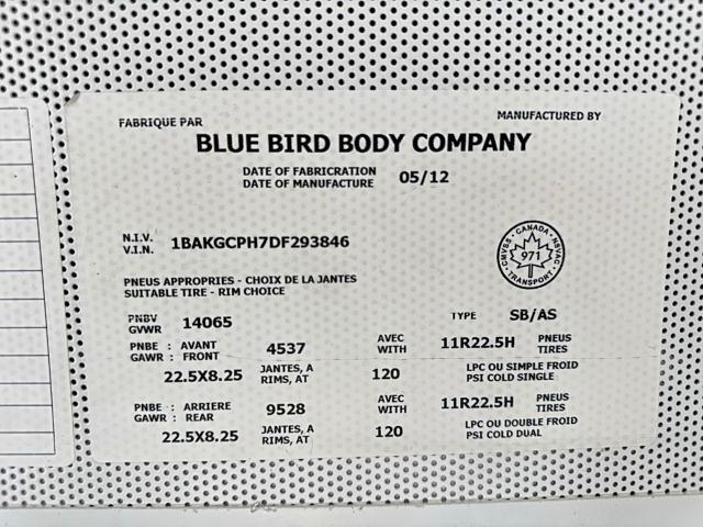 2013 BLUEBIRD VISION - SCHOOL BUS — Фото 10 из 10