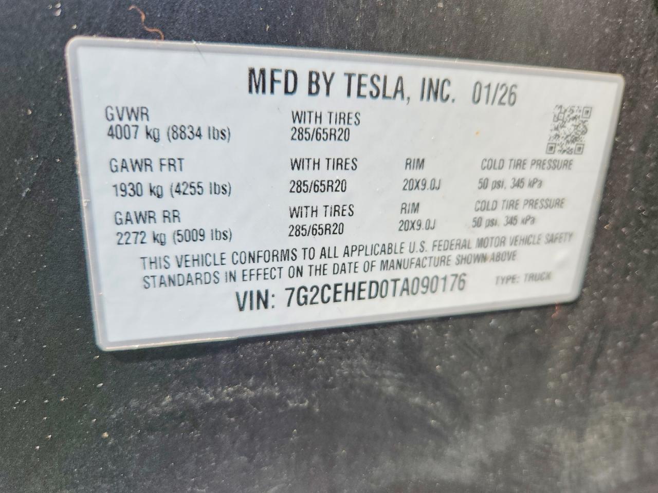 2026 TESLA CYBERTRUCK — Фото 12 из 12