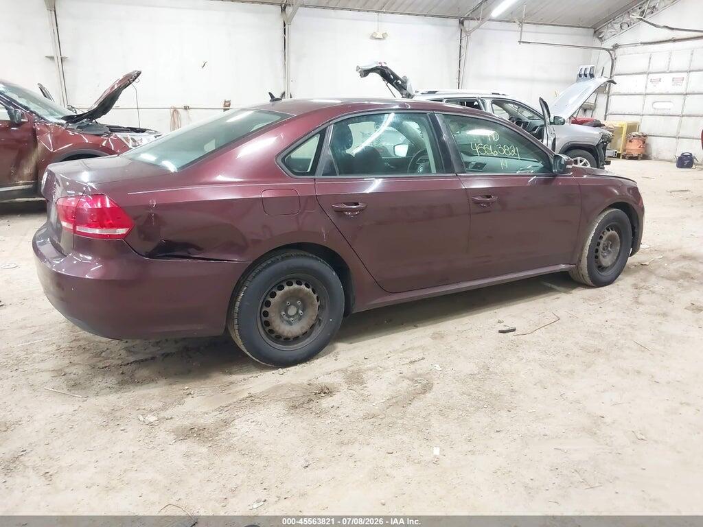 1VWAP7A31EC012209 2014 VOLKSWAGEN PASSAT photo no. 4