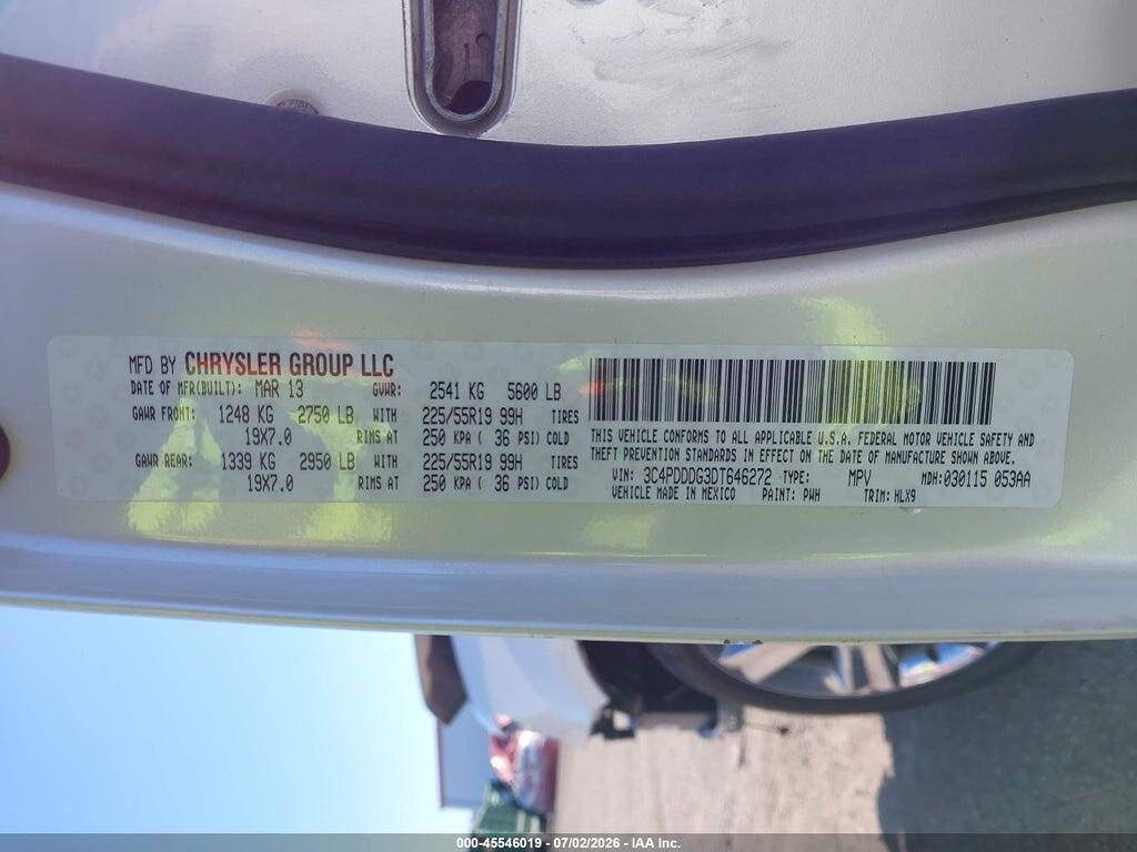 3C4PDDDG3DT646272 2013 DODGE JOURNEY photo no. 9