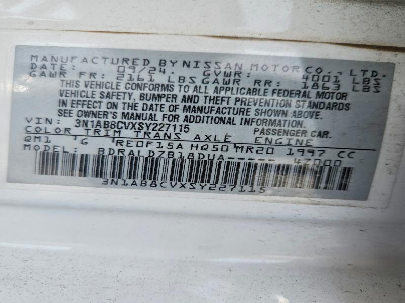 3N1AB8CVXSY227115 2025 NISSAN SENTRA photo no. 12