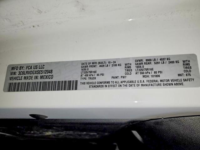 2025 RAM PROMASTER 2500 CARGO — Фото 13 из 13