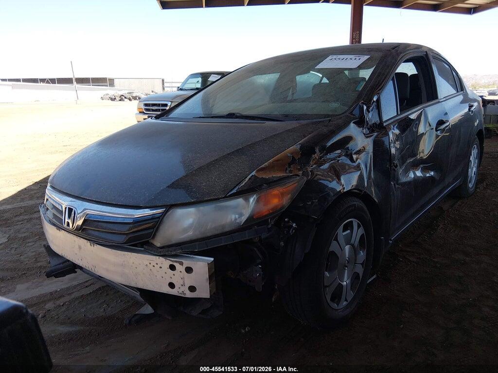 JHMFB4F3XCS001077 2012 HONDA CIVIC HYBRID photo no. 2