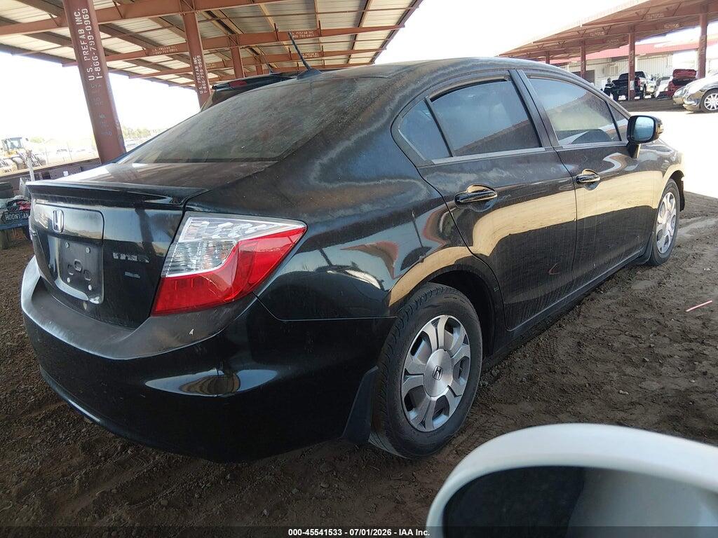 JHMFB4F3XCS001077 2012 HONDA CIVIC HYBRID photo no. 4