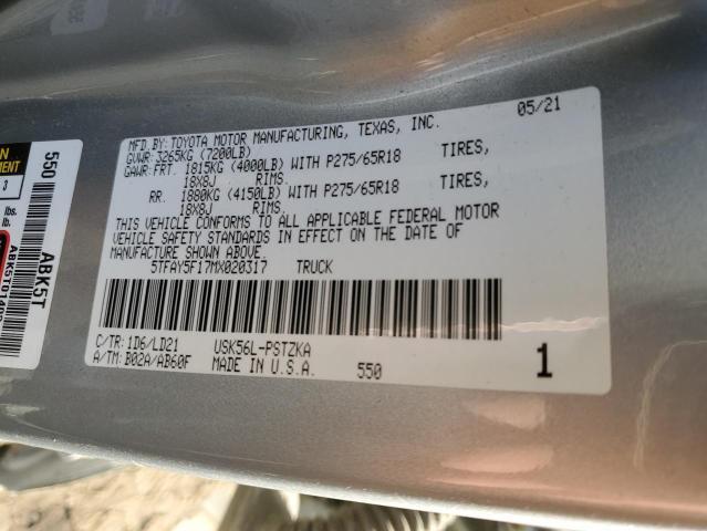 2021 TOYOTA TUNDRA CREWMAX 1794 — Фото 13 из 13