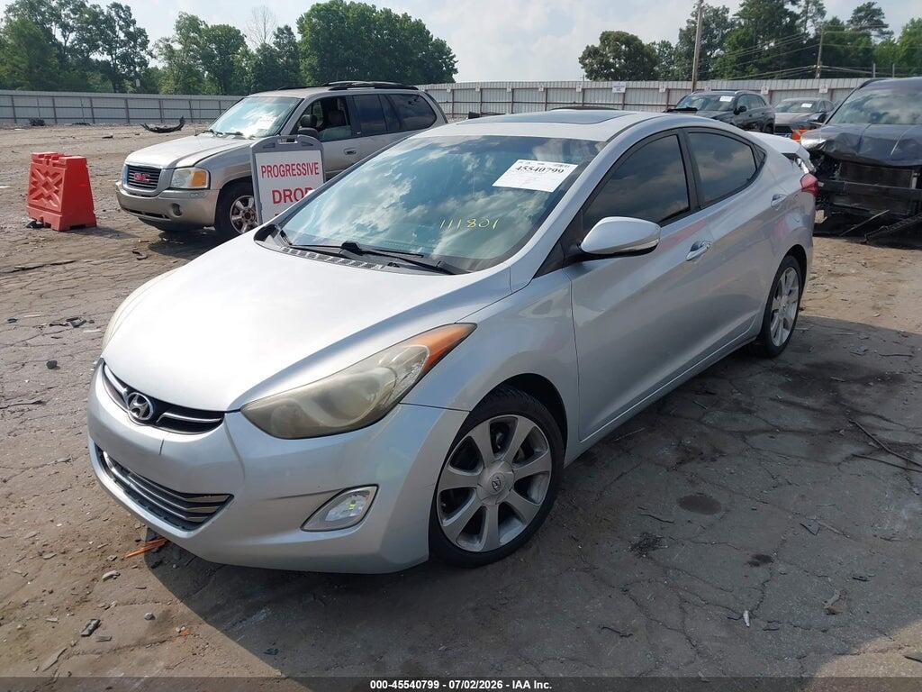 5NPDH4AE2CH111801 2012 HYUNDAI ELANTRA photo no. 2
