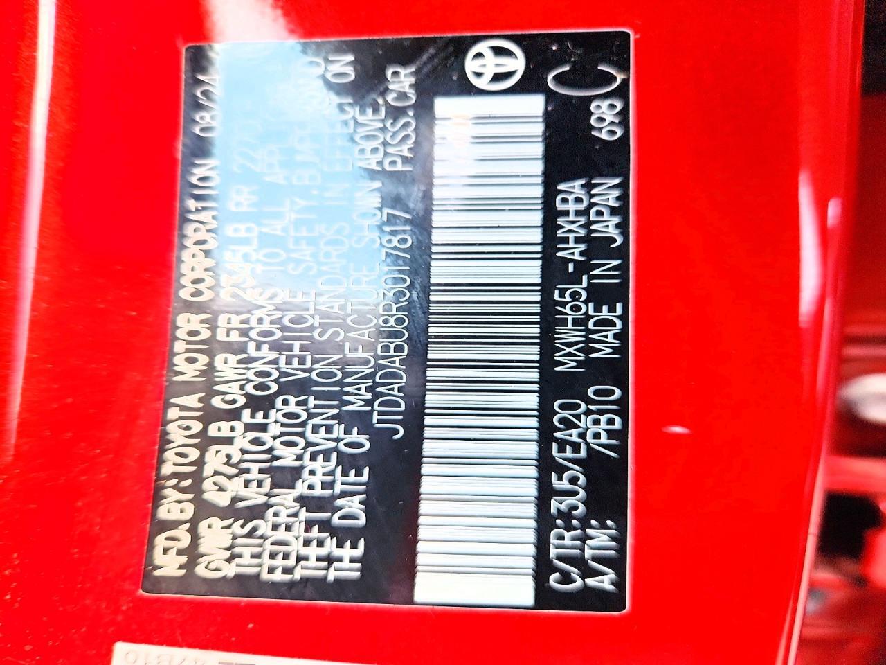 2024 TOYOTA PRIUS LIMITED — Фото 12 из 12