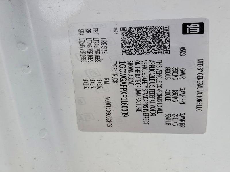 2023 CHEVY EXPRESS G2500 CARGO — Фото 13 из 13