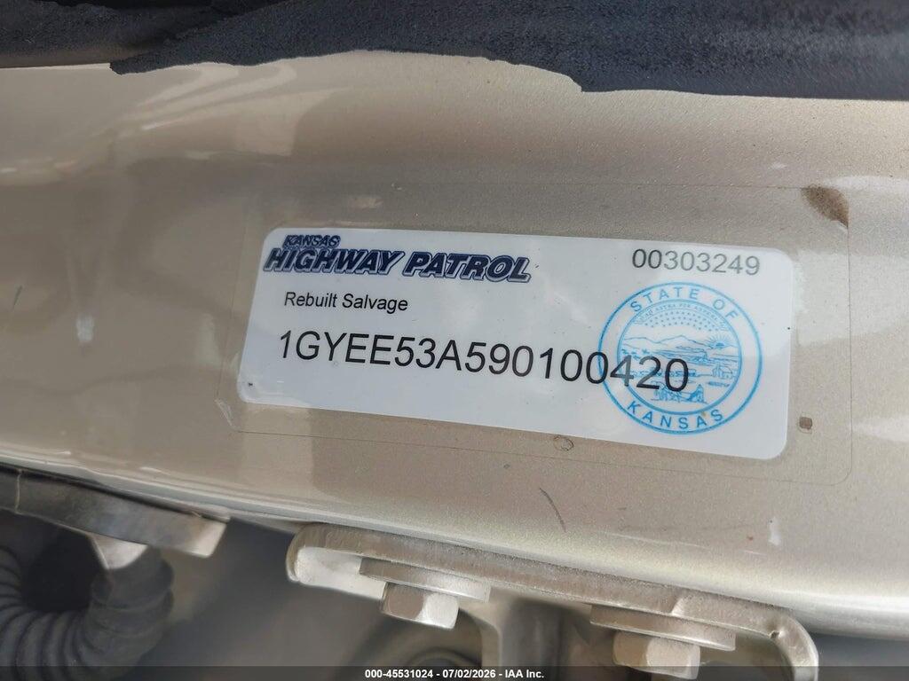 1GYEE53A590100420 2009 CADILLAC SRX photo no. 9