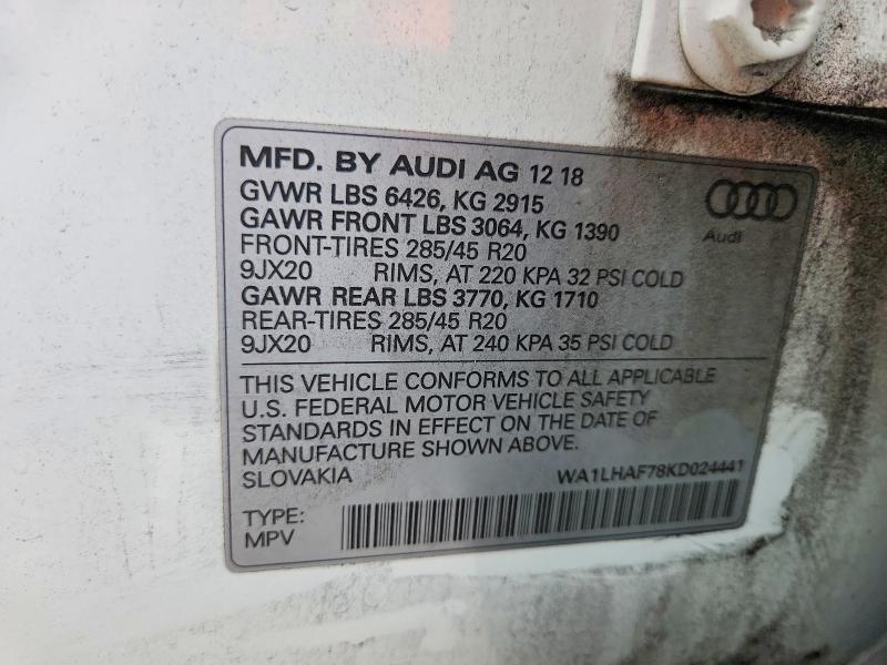 2019 AUDI Q7 PREMIUM PLUS — Фото 14 из 14