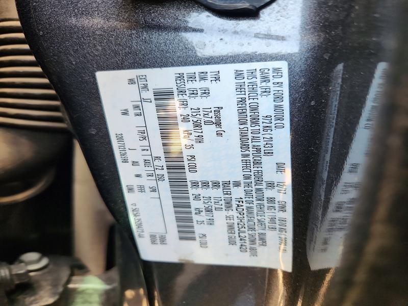 1FADP3H25JL241420 2018 FORD FOCUS photo no. 12