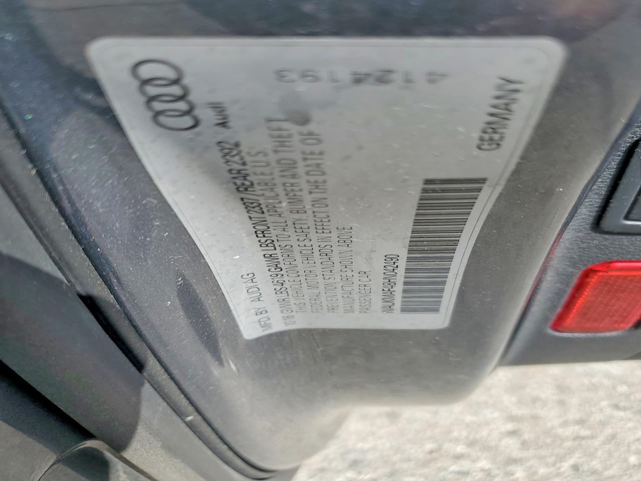 2017 AUDI A4 ULTRA PREMIUM — Фото 12 из 12