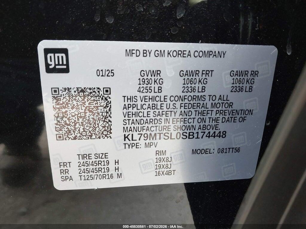 KL79MTSL0SB174448 2025 CHEVROLET TRAILBLAZER photo no. 9