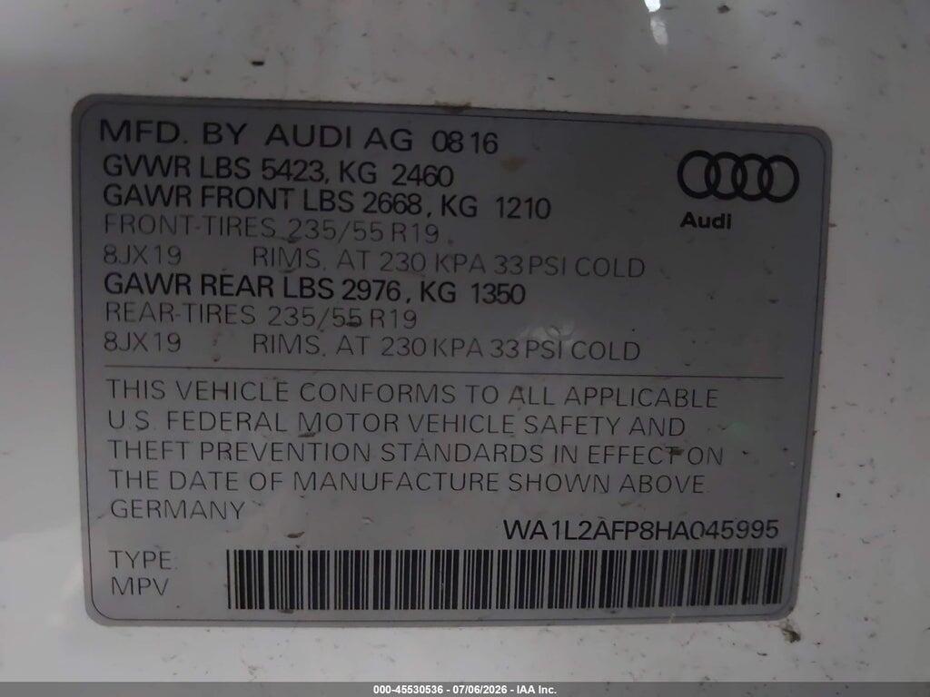 WA1L2AFP8HA045995 2017 AUDI Q5 photo no. 9
