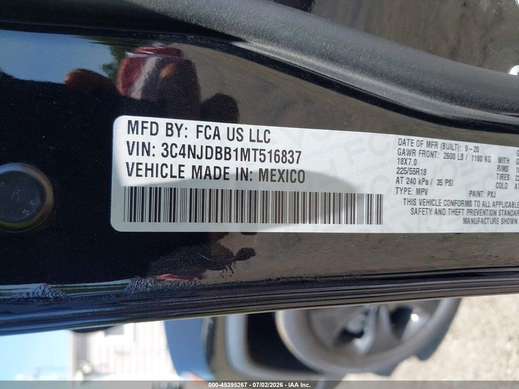3C4NJDBB1MT516837 2021 JEEP COMPASS photo no. 9