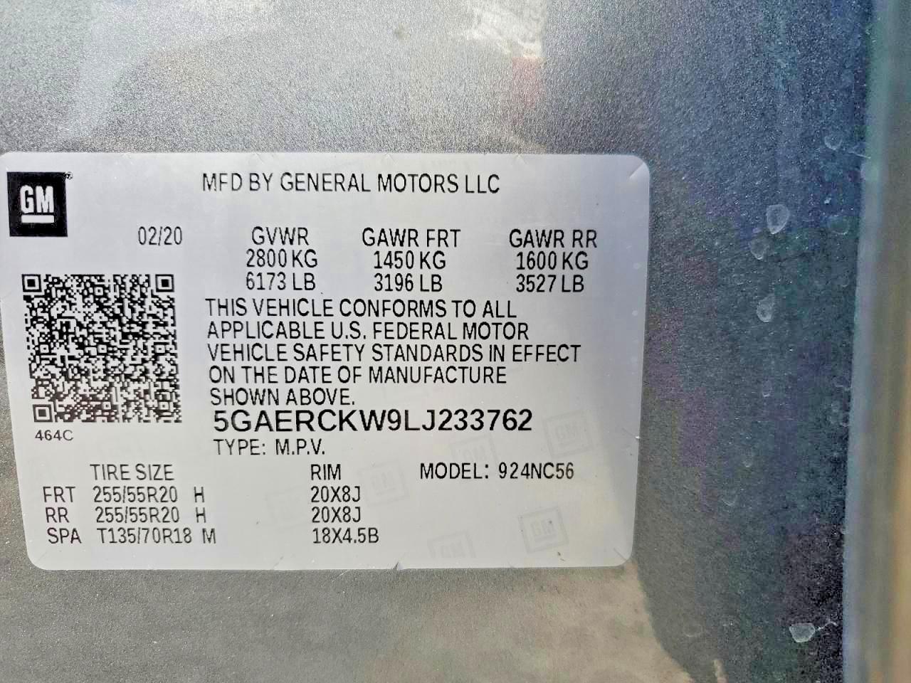 2020 BUICK ENCLAVE PREMIUM — Фото 12 из 12
