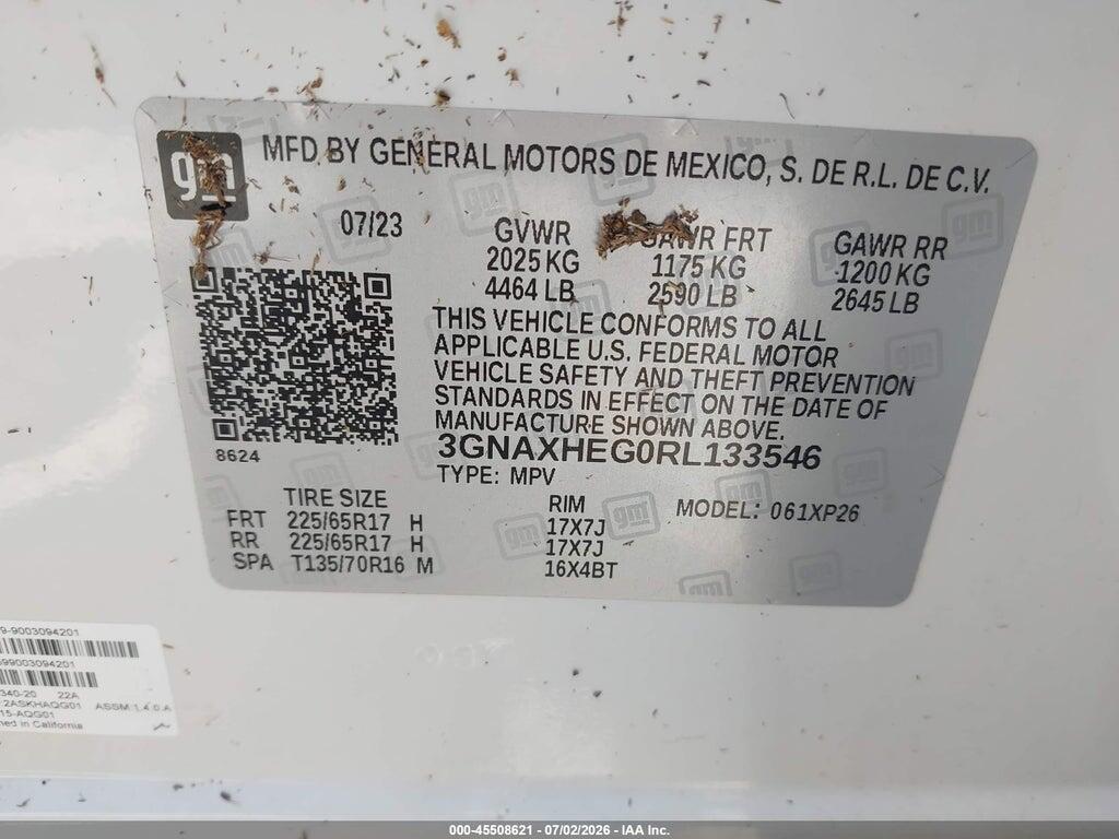 3GNAXHEG0RL133546 2024 CHEVROLET EQUINOX photo no. 9