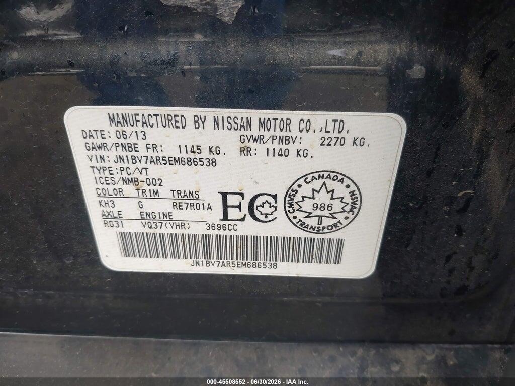 JN1BV7AR5EM686538 2014 INFINITI Q50 photo no. 9