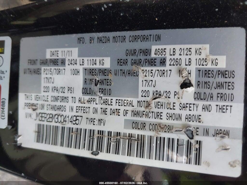 JM3ER2BM3C0414957 2012 MAZDA CX-7 photo no. 9