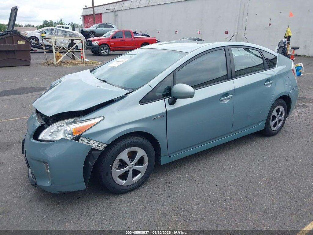 JTDKN3DU7F1955387 2015 TOYOTA PRIUS photo no. 2