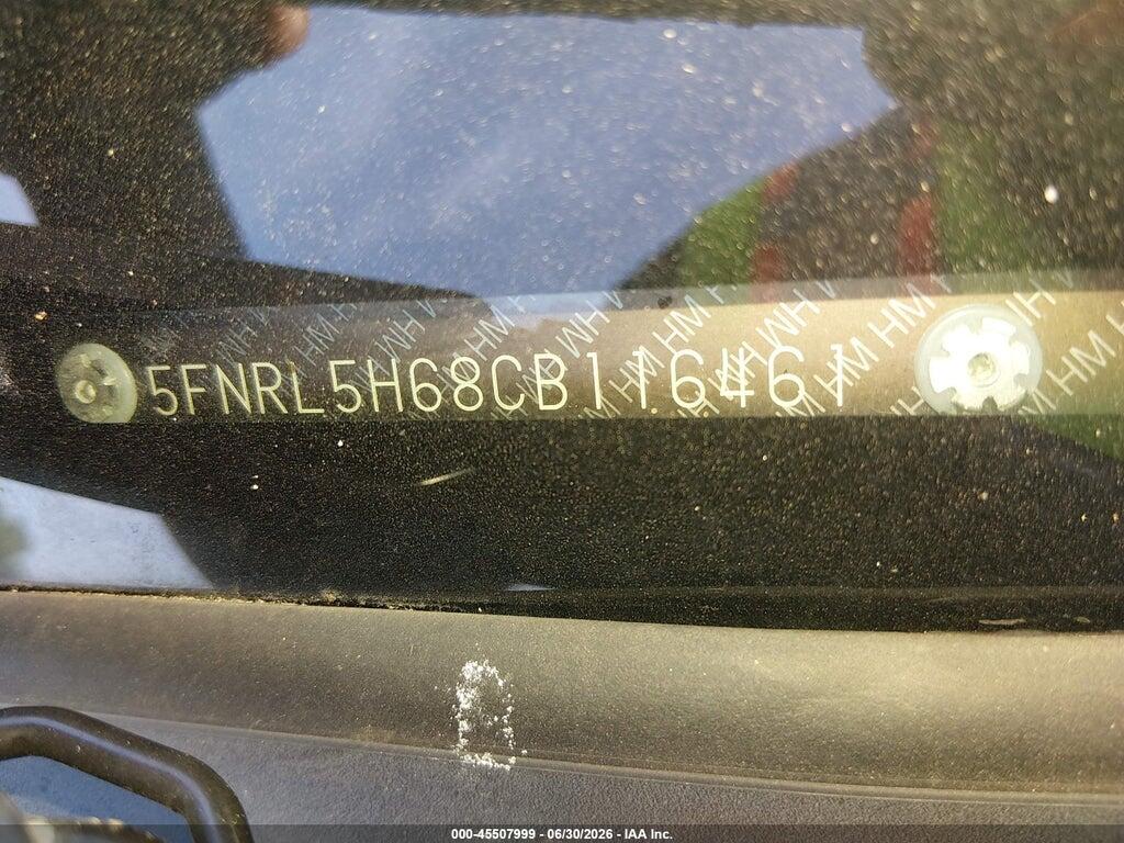 5FNRL5H68CB116461 2012 HONDA ODYSSEY photo no. 9